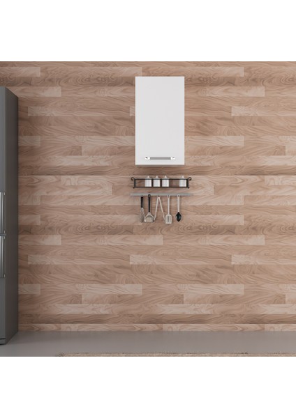 Mutfak Üst Modül 1DK2R 40CM Dolap Beyaz - B1