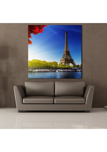 Mavi Gökyüzünde Eyfel Kulesi 170X170 cm fiyatları