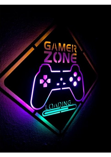 Gamer Zone LED Işıklı Tablo