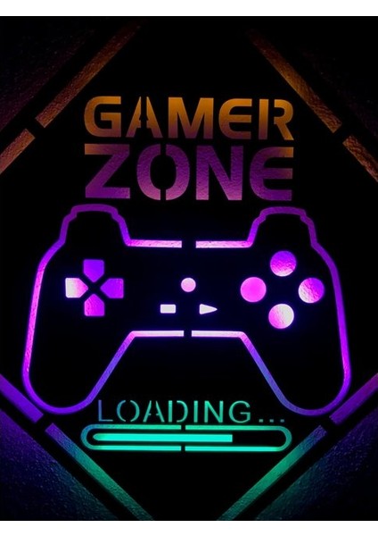 Gamer Zone LED Işıklı Tablo