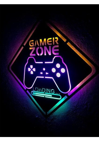 Gamer Zone LED Işıklı Tablo