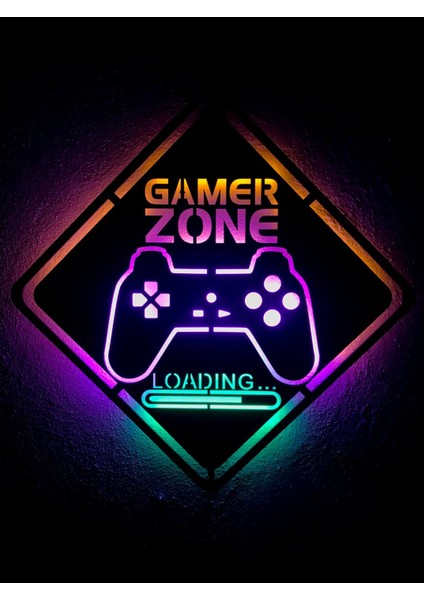 Gamer Zone LED Işıklı Tablo