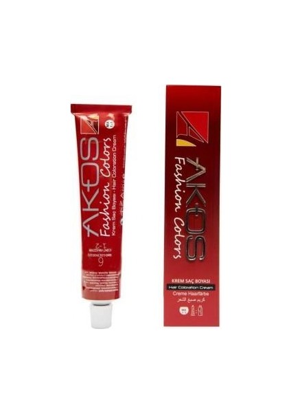 Tüp Boya 60 ml - 7.0 Orta Kumral Kahve + Akos 20 Volüm Oksidan 60 ml