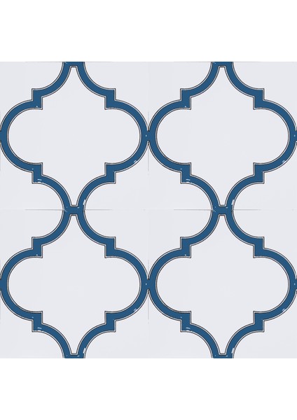 20x20 cm SP 103 Arabesk Mavi Beyaz Desenli Kütahya çini fiyatları