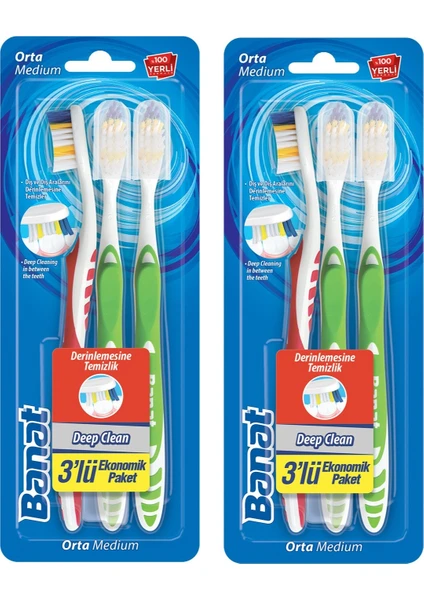 Deep Clean Diş Fırçası 3+3 6’lı Paket