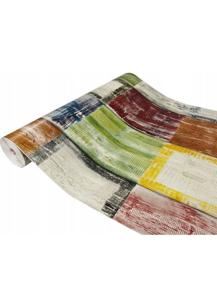 546-3177 Bahia Renkli Ahşap Yapışkanlı Folyo (45cm X 3mt)
