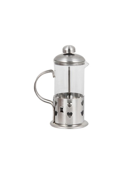 Çelik Cam Bitki Çayı Demleme French Press 350 ml.