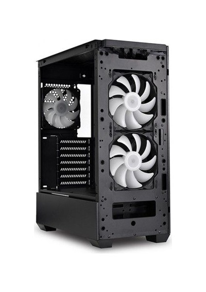 Lian Li Lancool 205 Mesh 2X140MM Argb FAN/1X120MM Argb Fan Temperli Cam USB 3.0 Mesh Siyah Atx Mid-Tower Bilgisayar Kasası