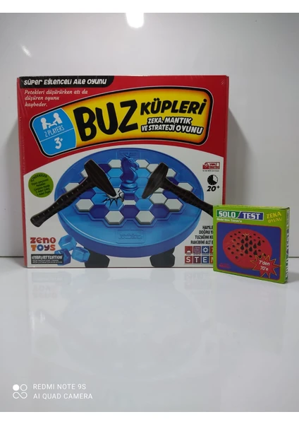 Zeno Toys Zenotoys Buz Küpleri Zeka Mantık ve Strateji Oyunu + Solotest  Mixartcolors