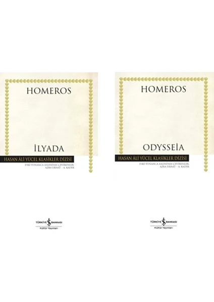 Odysseia - Ilyada 2 Kitap Takım - Homeros