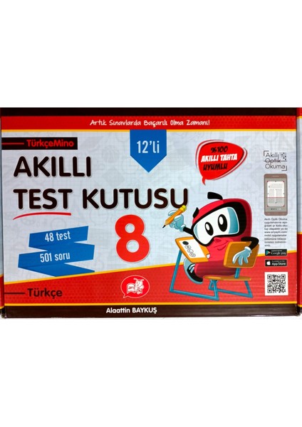 8.Sınıf Akıllı Türkçe Test Kutusu 12'li Set