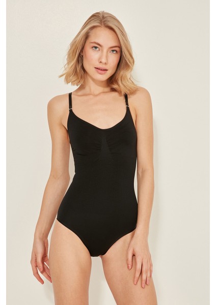 C12012 Kadın Body Slip Korse Siyah