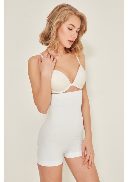 C12047 Kadın Boxer Korse Beyaz modelleri