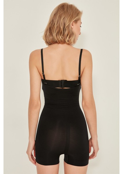 C12058 Göğsü Açık Paçalı Korse Siyah fırsatları