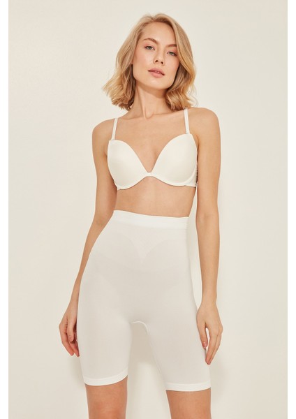 C13005 Dikişsiz Uzun Paçalı Korse Beyaz fiyatları