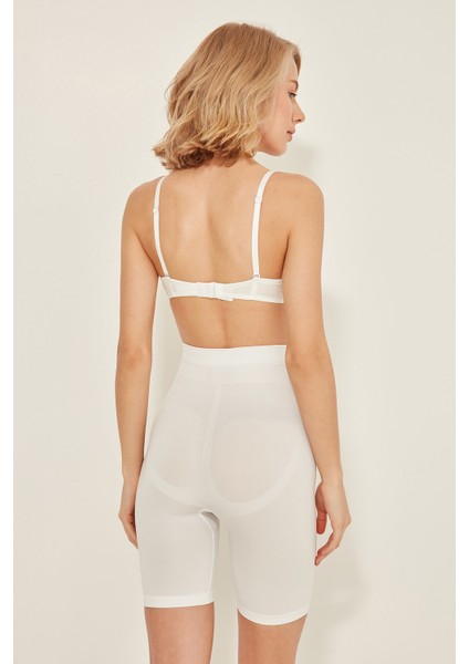 C13005 Dikişsiz Uzun Paçalı Korse Beyaz indirimleri