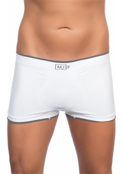 C12103 Dikişsiz Erkek Boxer Beyaz