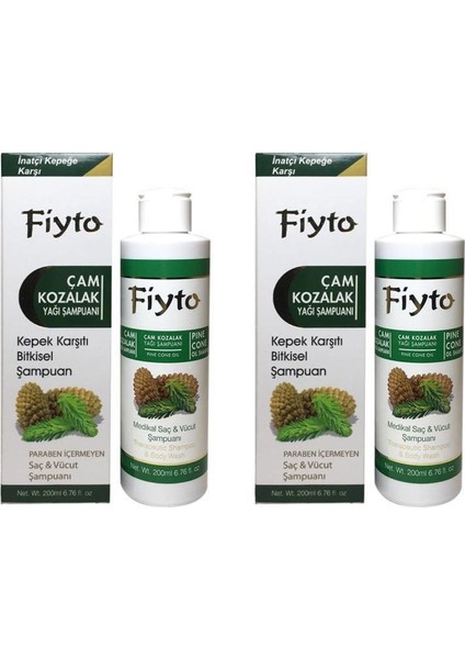 Çam Kozalak Yağı Şampuan 200 ml x 2 Adet