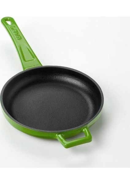 Yuvarlak Kızartma Tavası 28 cm. Metal Saplı Yeşil LVYSTV28K0G