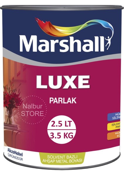 Luxe Parlak Yağlı Boya - 2,5 Lt = 3 kg