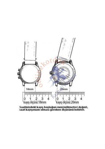 Online Kordon Lacivert Noktalı Model 22MM Silikon Saat Kordon fiyatları