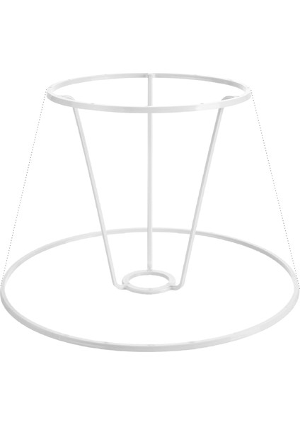 25'lik Konik Abajur Çerçeve Takımı Siyah