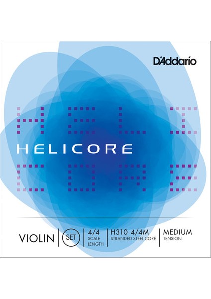 D'addario Helicore H310 Takım Tel-Medium Keman Teli