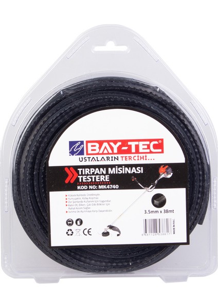 Bay-TecTestere Tırpan Misinası 3.5 mm 38 M