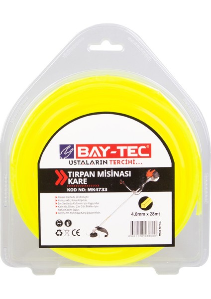 Bay-TecKare Tırpan Misinası 4.0 mm 28 M