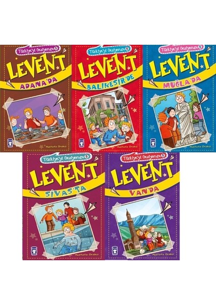 Levent Türkiye'yi Geziyorum - 5 ( 5 Kitap )
