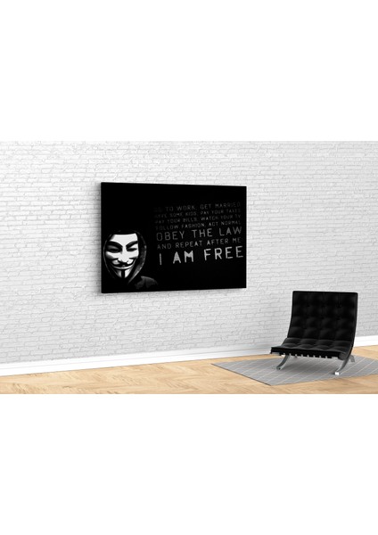 Guy Fawkes Kanvas Tablo