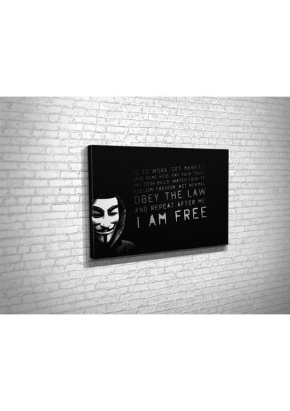 Guy Fawkes Kanvas Tablo fiyatları