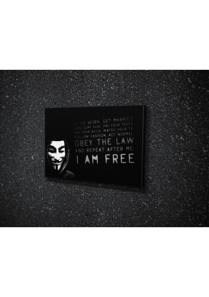 Guy Fawkes Kanvas Tablo modelleri