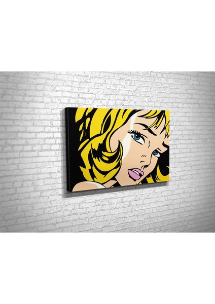 Popart Kadın Kanvas Tablo