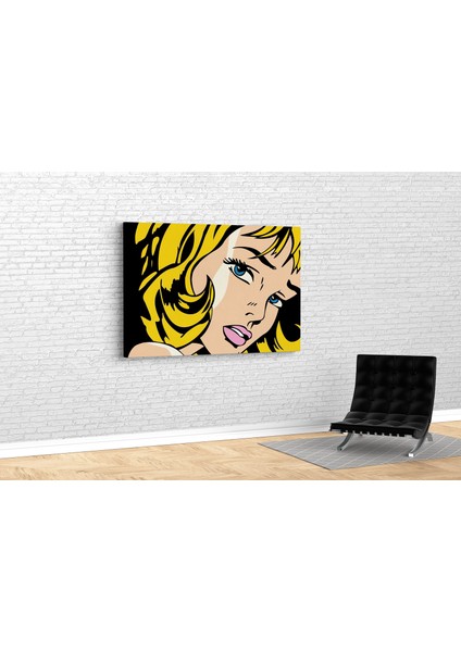 Popart Kadın Kanvas Tablo