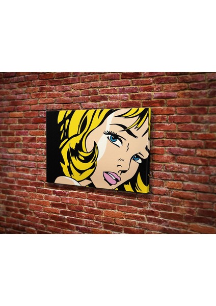 Popart Kadın Kanvas Tablo