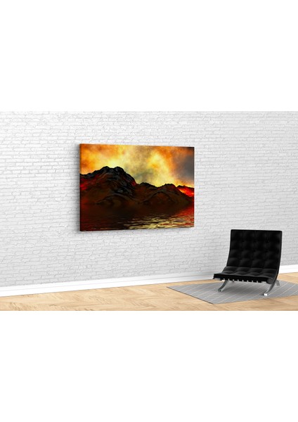Yanardağ Manzara Canvas Tablo fiyatları