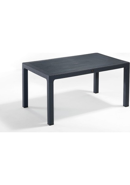 Antrasit Novussi Liverno Rattan Masa Koltuk Takımı 90X150 Camlı Masa fiyatları