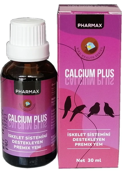 Calcium Plus Kuş Kalsiyum Desteği 30 ml