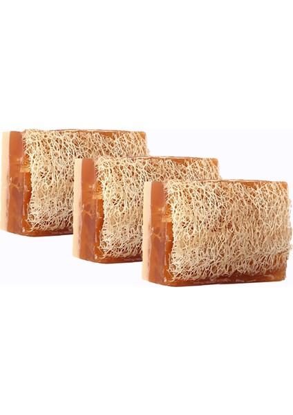 Doğal Kabak Lifli Bal ve Eşek Sütlü Sabun 100 gr x 3 Adet