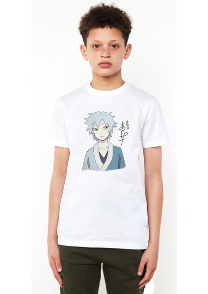 Anime Naruto Movies Baskılı Unisex Çocuk Beyaz T-Shirt