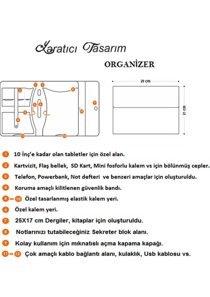 Ju Yaratıcı Tasarım Keçe Tablet Kılıfı Organizer Apple Samsung Tüm Markalara Uyumlu