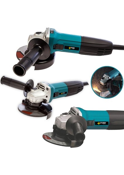 Power Tools Professional 1300 Watt 125 mm Avuç Içi Taşlama Makinesi