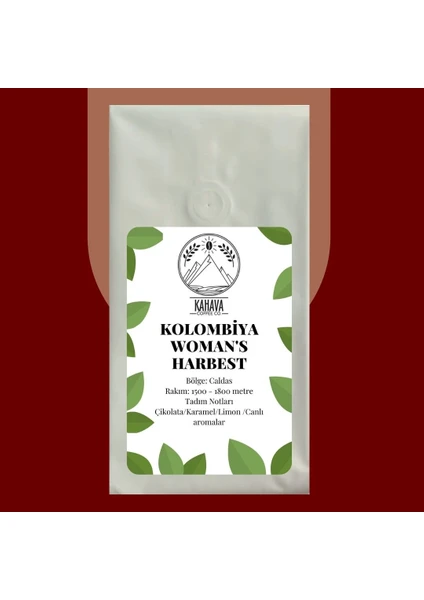 Kahava Coffee Co. Kolombiya (Colombia) Woman's Harbest Washed 500 gr