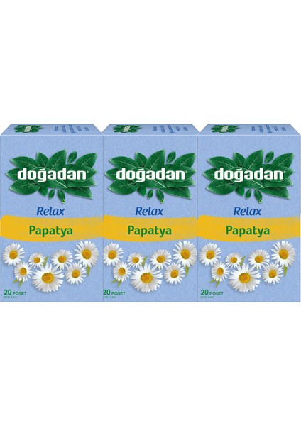 Relax Papatya Bitki Çayı 20'li x 3