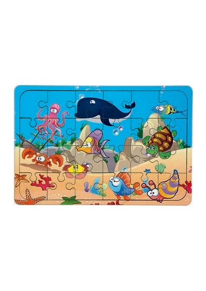 Ahşap 24 Parça Eğitici 2 Adet Yapboz Puzzle Seti fiyatları