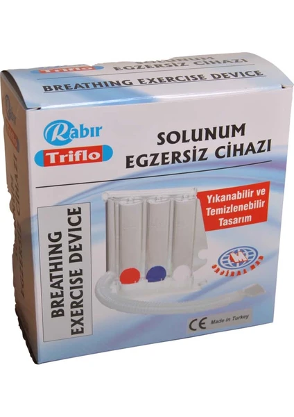 Triflo Solunum Egzersiz Cihazı- Üfleme Topu Nefes Egzersizi - Çift Yönlü - 4 Adet