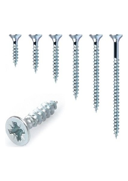 414 Sunta Vidası Çinko 6 x 60 mm 200'LÜ