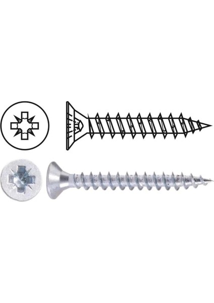 414 Sunta Vidası Çinko 6 x 60 mm 200'LÜ fiyatları