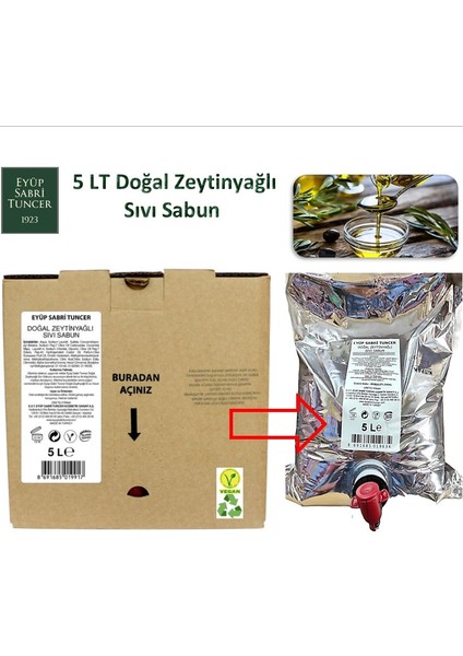 Est 5lt Sıvı Sabun-Doğal Zeytinyağlı